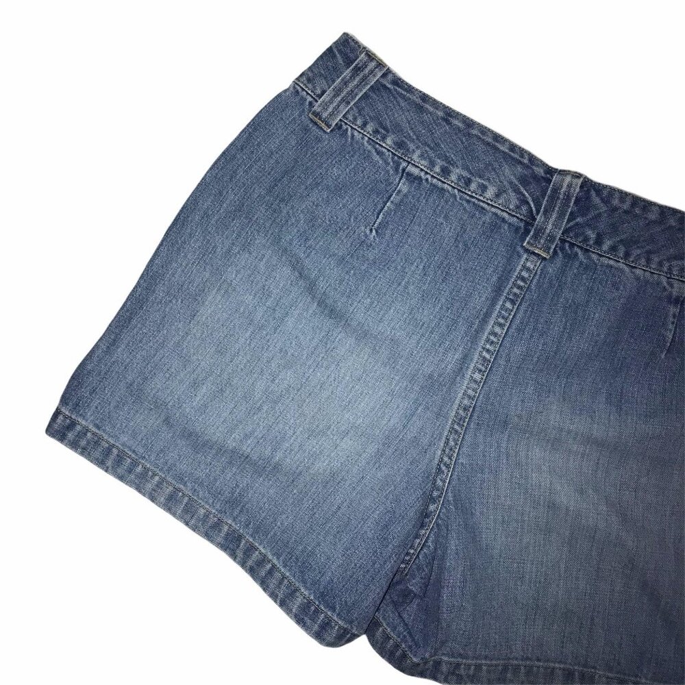 READ Tommy Hilfiger Jean Shorts Womens 10 Light Wash Embroidered Logo Jean - Picture 7 of 9